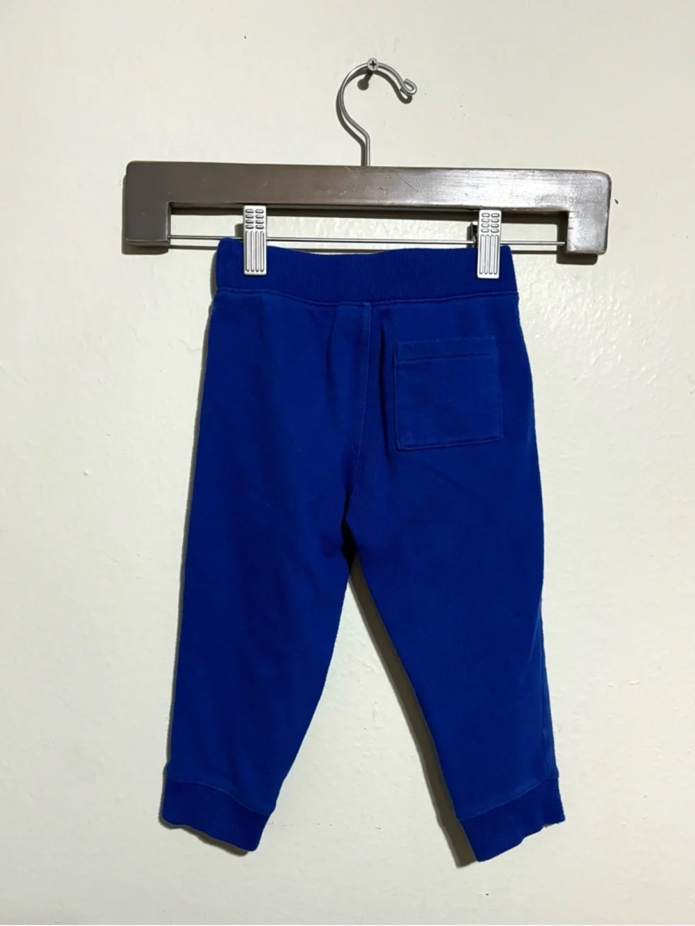 JANIE AND JACK Blue with Orange Stripe Joggers Size 2